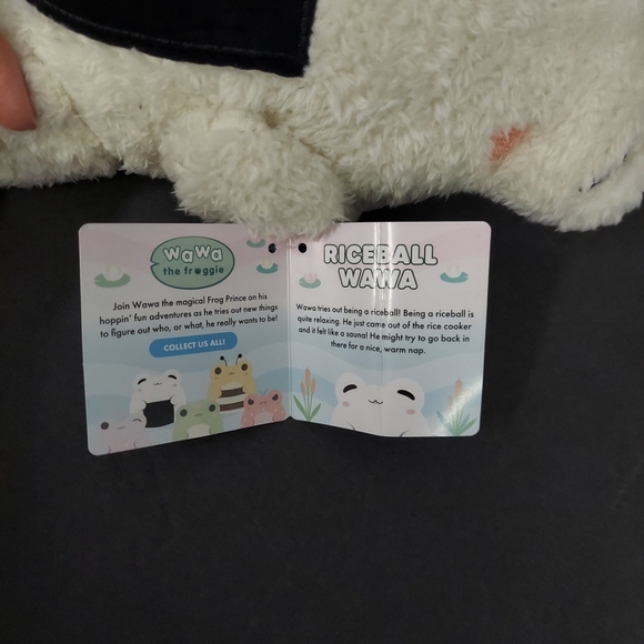 Plush Goals Cuddle Barn Riceball Wawa Frog Plush Stuffed Animal NWT - Picture 5 of 6